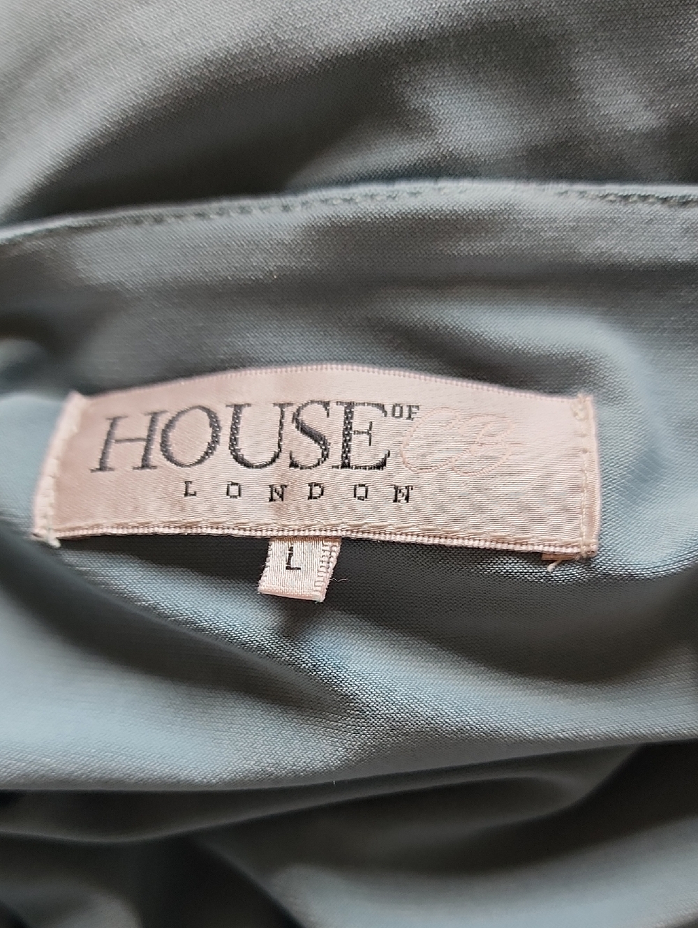 House of  Cb London Dusty Blue Dress - Picture 5 of 6